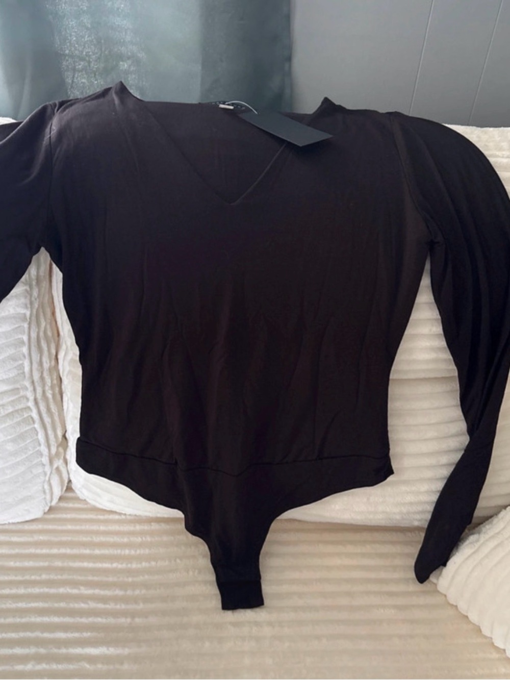 Women’s Final Touch V- Neck Bodysuit Long Sleeve